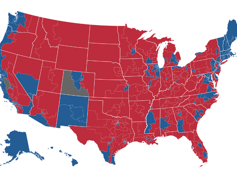 Map of US House Recap