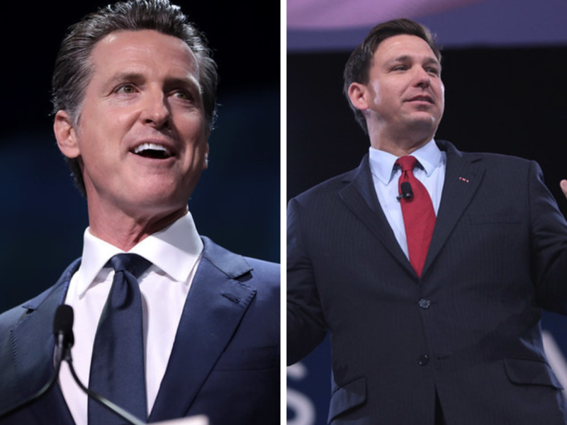 Newsom and DeSantis