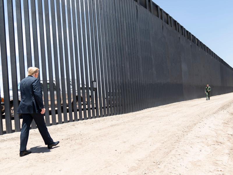 Donald Trump at the southern border