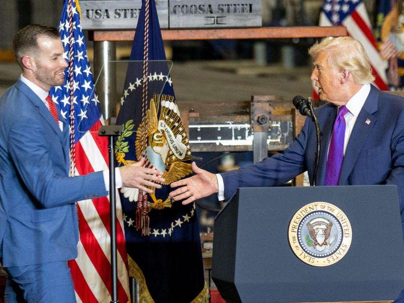 President Donald Trump and House candidate Clay Fuller in Georgia's 14th District