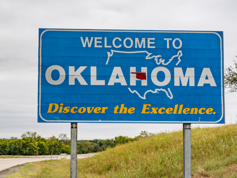 Welcome to Oklahoma sign