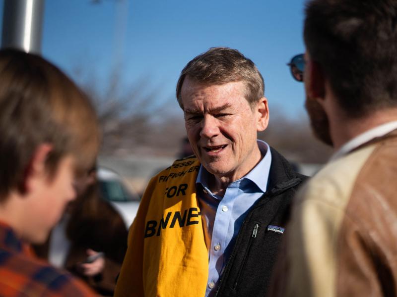 U.S. Sen Michael Bennet at a labor union event