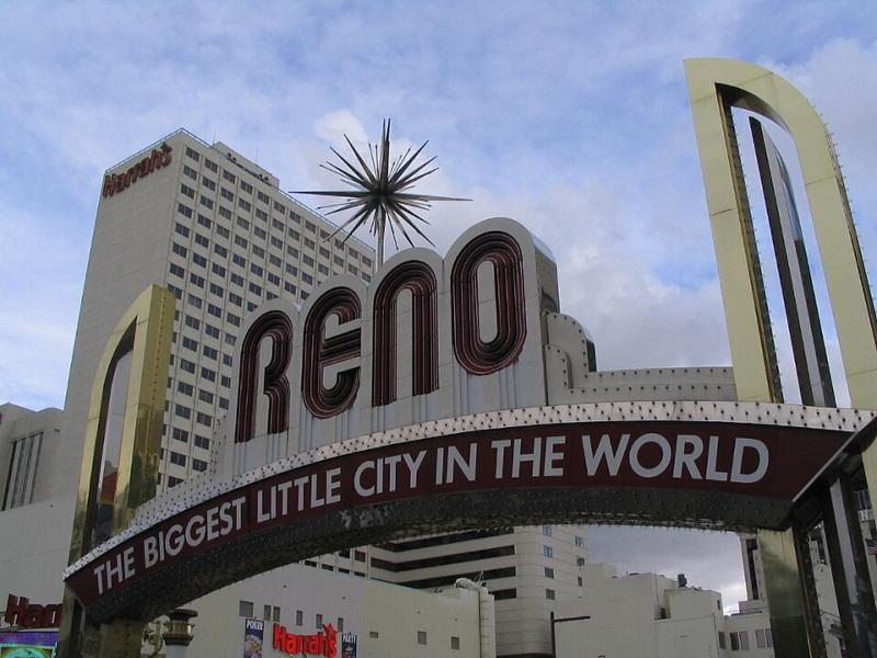 Arch reading "Reno: The Biggest Little City in the World"
