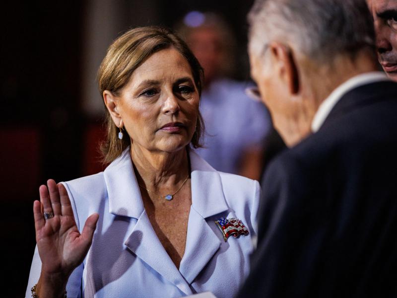 Darline Graham is sworn into the United States Senate