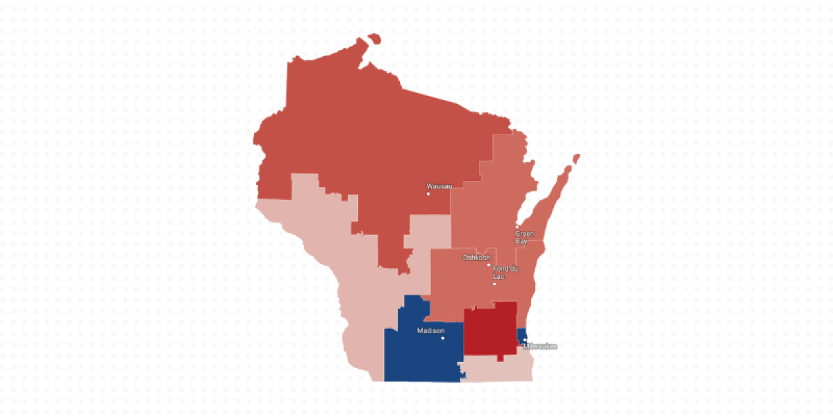 Political Map Of Wisconsin New Map And 2022 Ratings: Wisconsin | Cook Political Report